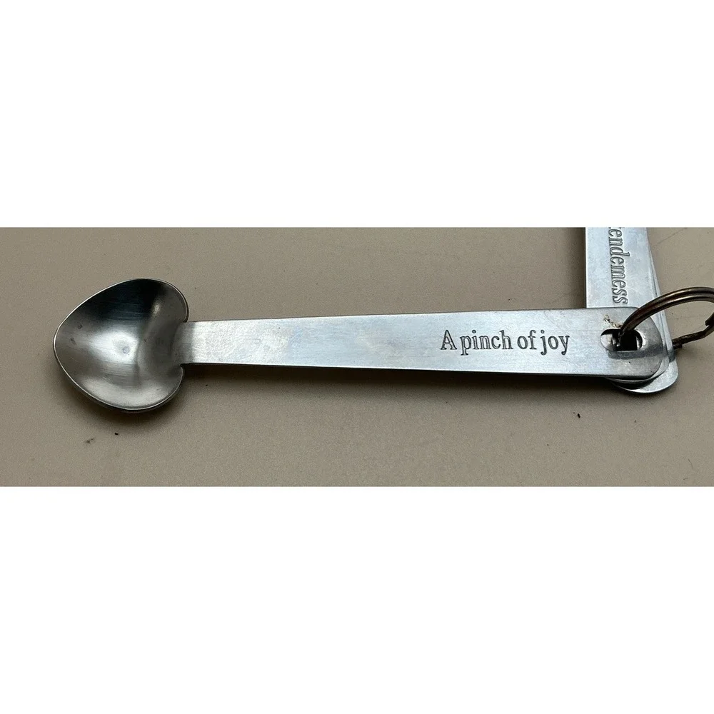 Love Beyond Measure Heart Shaped Measuring Spoons Stainless‎ Steel Wedding Favor
